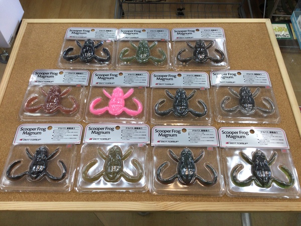 狭山店【新製品入荷情報】「ボトムアップ　〇スクーパーフロッグマグナム（１１色再入荷）　〇ヴァラップミノー　５インチ（未入荷カラー・５色新入荷）　〇クネリー　３．６インチ（新製品・６色新入荷）などが、入荷しました！」（狭山店）サムネイル