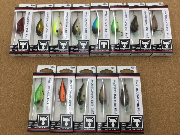 滋賀守山店　新製品入荷情報　ジャッカル　マスタークランク47SR、47MR、スーパードーンTW、バイタルミノー5インチ、ジャクソン　メタルエフェクトブレード【パワーショップ限定カラー】、ワンタッチロックアルミプライヤー2.0　入荷いたしました！サムネイル